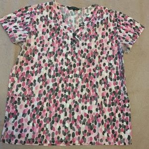 Polka Dot Scrub Top